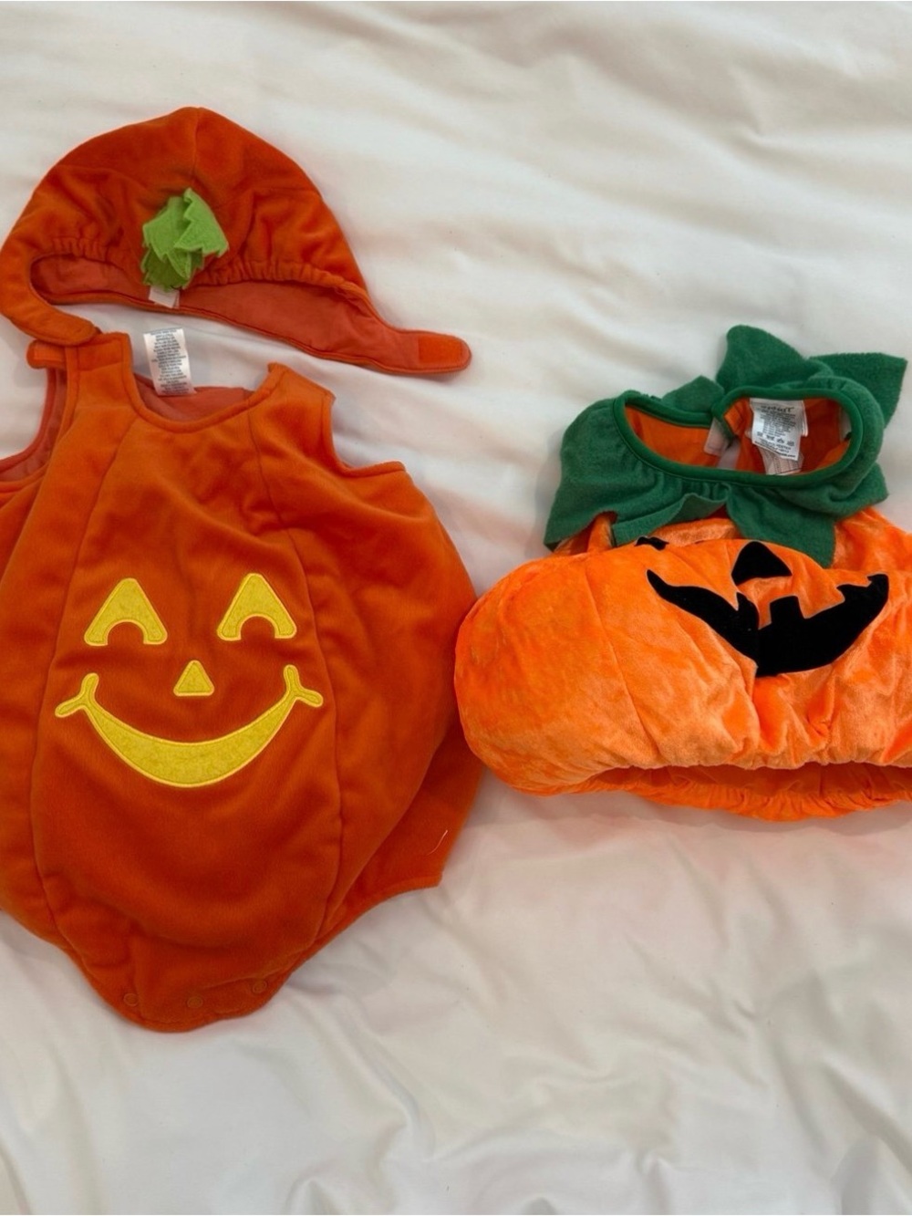 2 Pumpkin Costume Set with Hat 6-12 months
